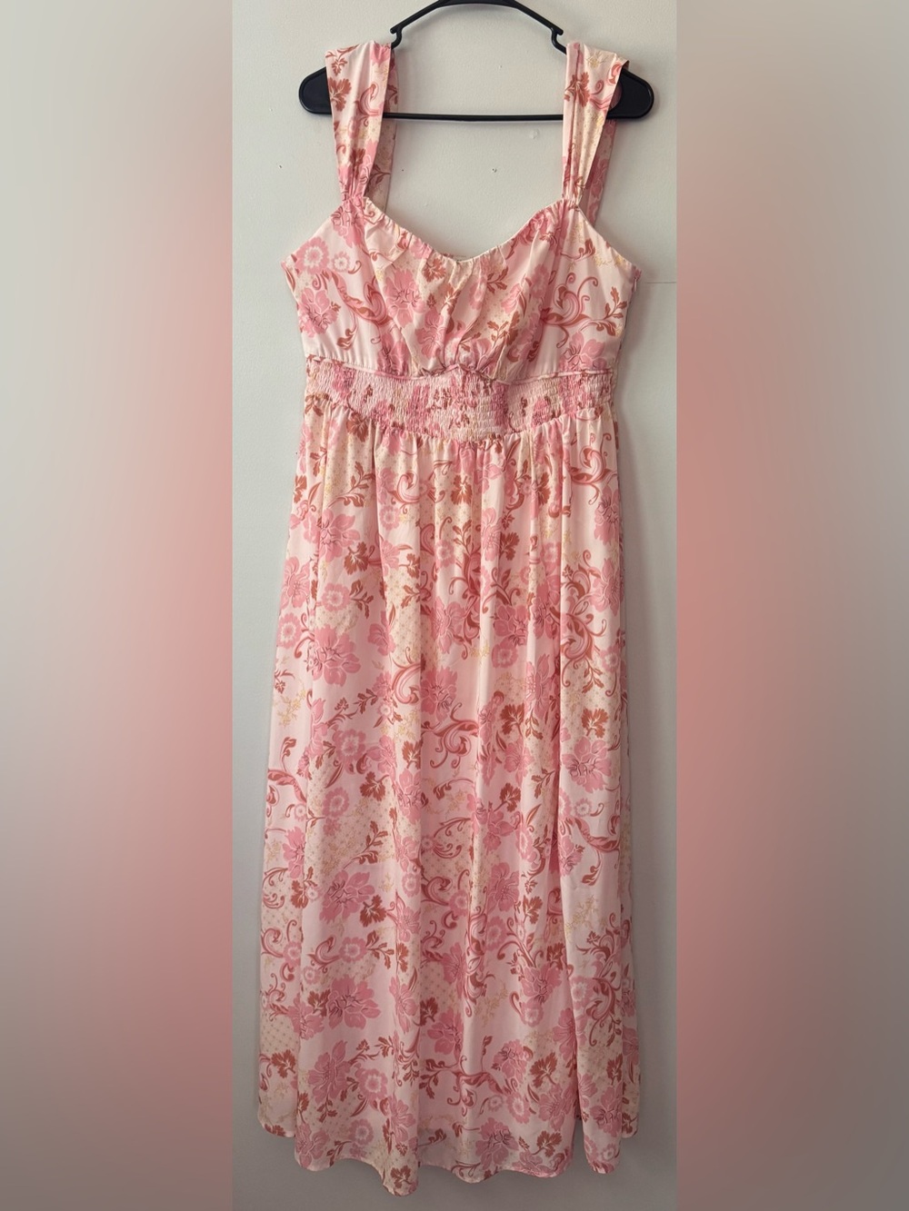 Grace Karin Pink Floral Maxi Dress - Picture 2 of 3